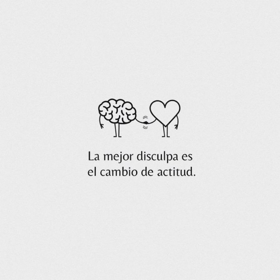 un cambio de actitud.