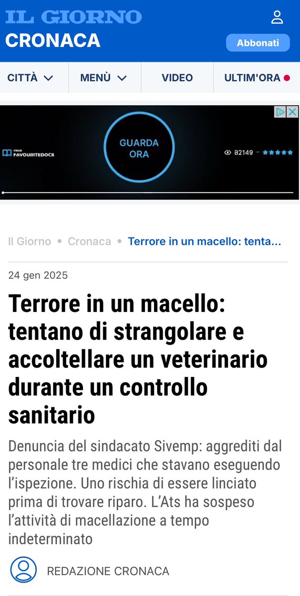 glfelicetti's tweet photo. Contro chi fa il proprio dovere, in un macello in Lombardia hanno usato mani e un coltello.
Cosa dovevano coprire?
Solidarietà da @LAV_Italia ai veterinari Ats @RegLombardia aggrediti. 
Fermategli per sempre l’attività di uccisione degli animali… https://t.co/ZdDYSC5cGm