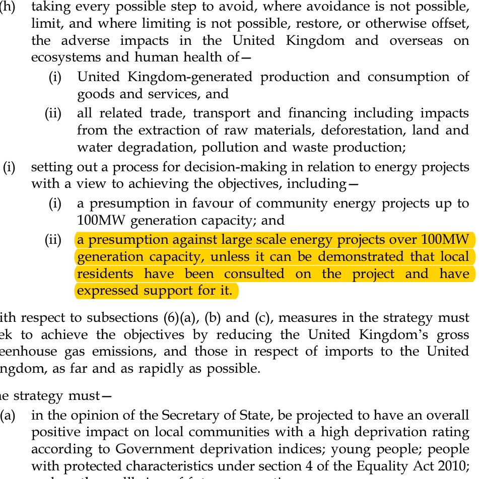 MatthewJDalby's tweet photo. This proposed climate and nature bill looks like it would make the building of all significant low-carbon energy pretty much impossible.

That seems bad for the climate. https://t.co/A8VZ0JNSEi