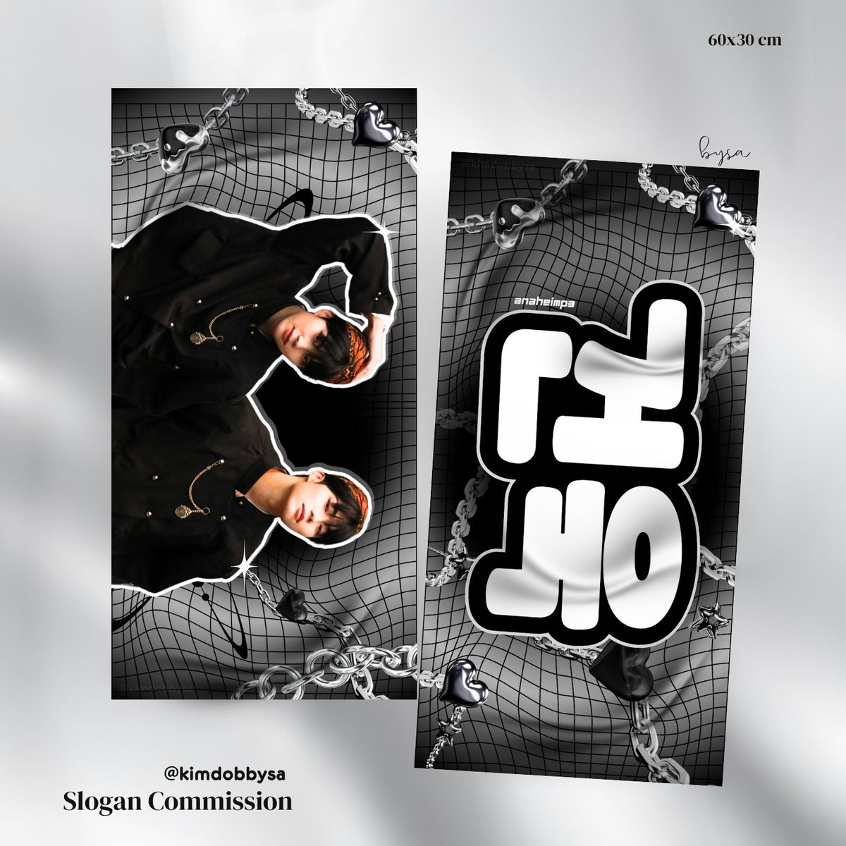kimdobbysa's tweet photo. ―Gunwook's slogan - cheering kit slogan commission⛓️🏁 #bysadesign 

Thank you for order!
<DM for design commission> https://t.co/fxVq8RgeDP