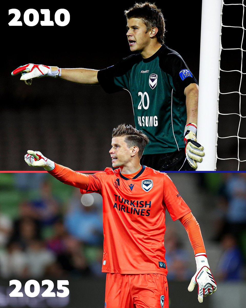 How it started ➡️ How it’s going: Mitch Langerak edition 💙 Seriously, has this guy aged in 15 years?!

Back like he never left - <a href="/gomvfc/">Melbourne Victory</a>’s prodigal son returned with a top performance in last night’s Big Blue 💪