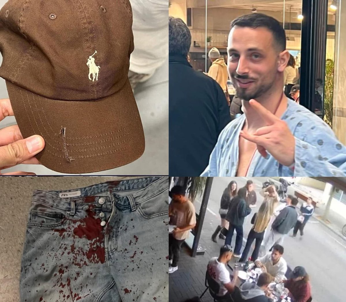 Israel_Avia's tweet photo. Sobreviviente del atentado en Tel Aviv: 

Quiero compartir con ustedes un momento que nunca olvidaré.
El pasado Shabat en Tel Aviv, yo fui la persona apuñalada en un atentado por un terrorista. Un evento estremecedor que me hizo comprender aún más que la vida es un regalo.
Un instante antes de que ocurriera, gracias a la divina providencia, tomé el sombrero de mi amigo y me lo puse al revés.
Fue una decisión pequeña, pero una que cambió mi vida. Mi vida fue salvada en el último segundo o, como no dejo de repetir esta última semana, por un segundo o un centímetro.

Quiero decir gracias:
Gracias a mis amigos que estuvieron a mi lado cuando ocurrió.
Gracias a las personas que saltaron a ayudarme en los primeros segundos, que evitaron que perdiera sangre y me mantuvieron consciente.
Gracias a la persona que neutralizó al terrorista y evitó un desastre aún mayor.
Gracias al diseñador de Ralph Lauren por el sombrero rígido que también contribuyó de una manera inesperada.
Gracias al equipo médico que luchó por mi vida en los momentos críticos en el hospital.
Gracias a mi familia que no me deja solo ni por un momento.
Y, lo más importante, gracias a Dios.

Momentos como este nos recuerdan cuán importante es valorar la vida. Cuán importante es detenernos, agradecer y decir gracias.

Mientras me recupero y sano, no puedo evitar pensar en nuestros hermanos secuestrados, que en este momento están en manos del enemigo. Debemos traerlos de vuelta a casa.

Valoren cada momento: la vida está llena de sorpresas, algunas completamente inesperadas.
