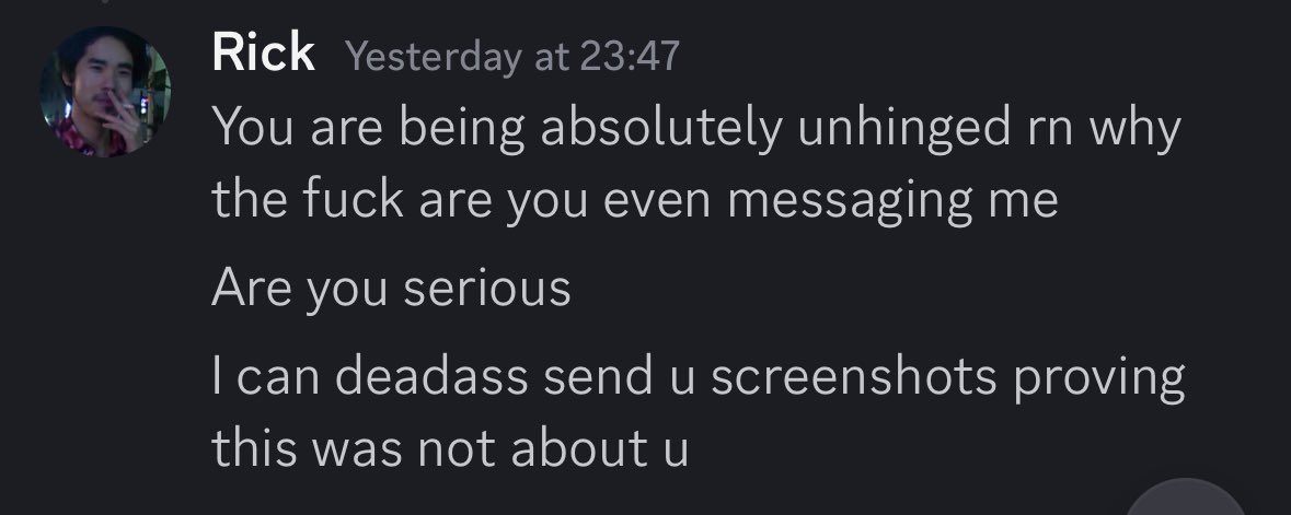 BORNOFSEAF0AM's tweet image. 1. (cont.)
• I was called “unh*nged” and told to “take my p*lls,” which was disgusting and hurtful.

2. My Response
• Throughout the exchange, I remained civil. I even apologised when they insisted the tweet wasn’t about me, despite many reasons leading me to believe otherwise.