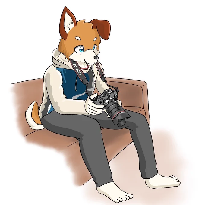 原作者は龍尾さん()片耳の垂れた柴犬です! #自分の代理キャラを貼れ 