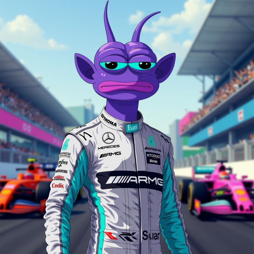 GH_1238's tweet photo. @GooseSpeaks Good morning. $EVAN suited up and ready to race—both on the track and in the crypto market! 🚀 

As the guardian of high-risk traders, $EVAN is here to protect and thrive. 💎

Join the movement now:
@EvanOnSol 
https://t.co/pNkb8gYorw https://t.co/Jlz5LXGMsP