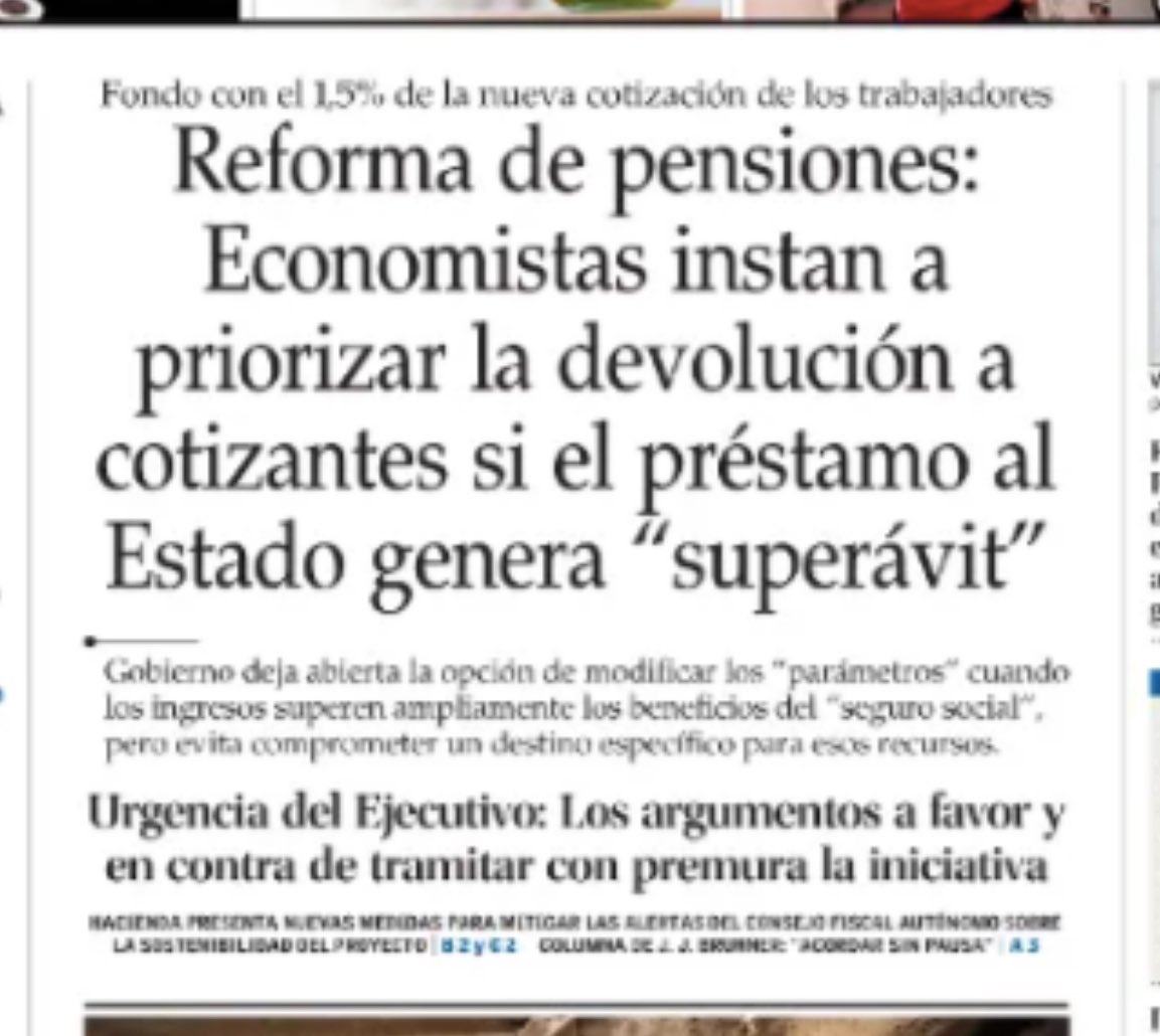 🚨A partir del 2050, los recursos q entran al Fondo Estatal superan a sus gastos. Ese superávit debiese acelerar el pago del préstamo a los cotizantes. OJO no puede convertirse en caja para el gobierno de turno! Senadores! Esto ni siquiera es letra chica #ConMiPlataNO