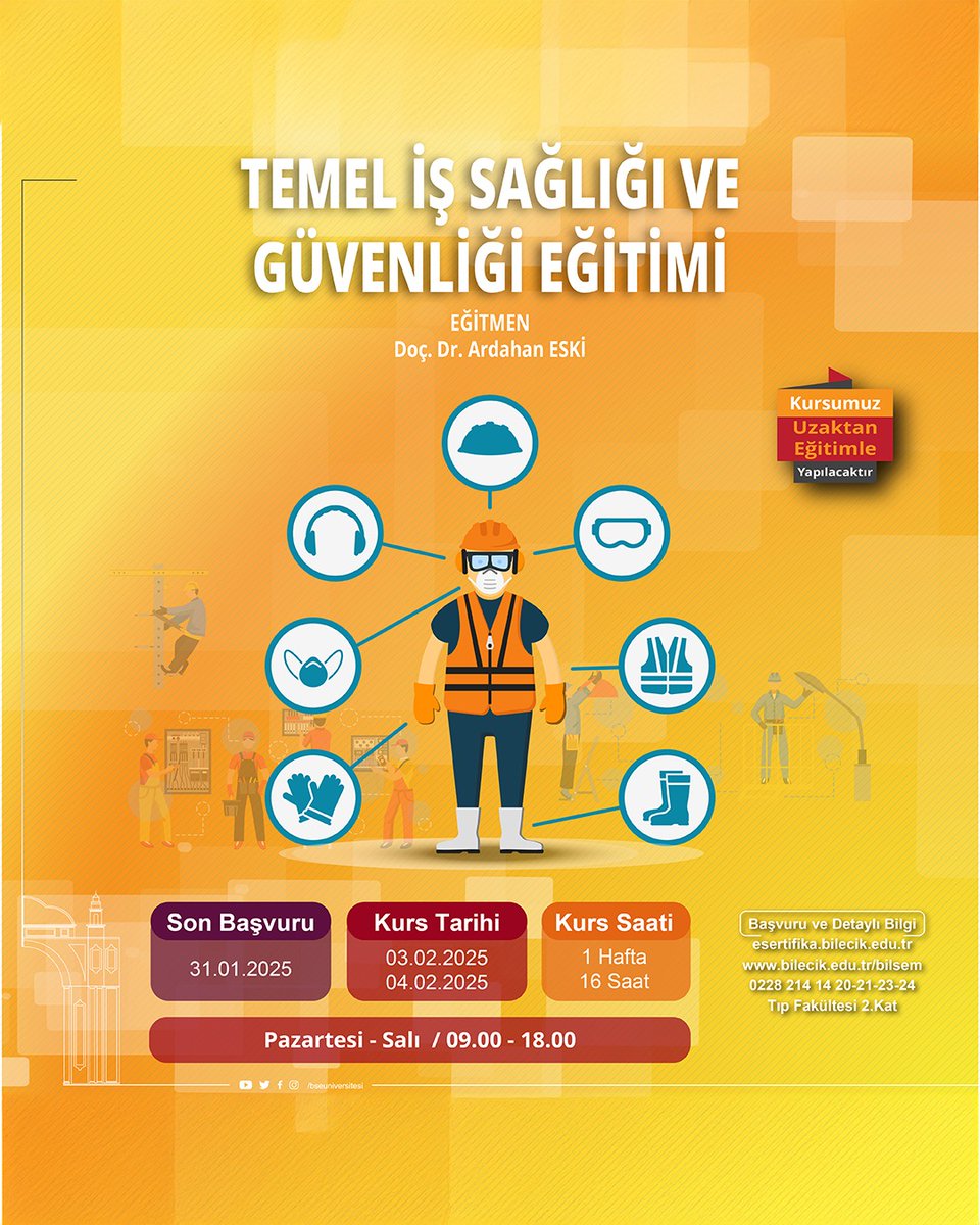 ❗️Temel İş Sağlığı ve Güvenliği Eğitimi ile Uygulama Robotik Kodlama Eğitimleri hakkında ayrıntılı bilgi için tıklayın: esertifika.bilecik.edu.tr/tr bilecik.edu.tr/bilsem