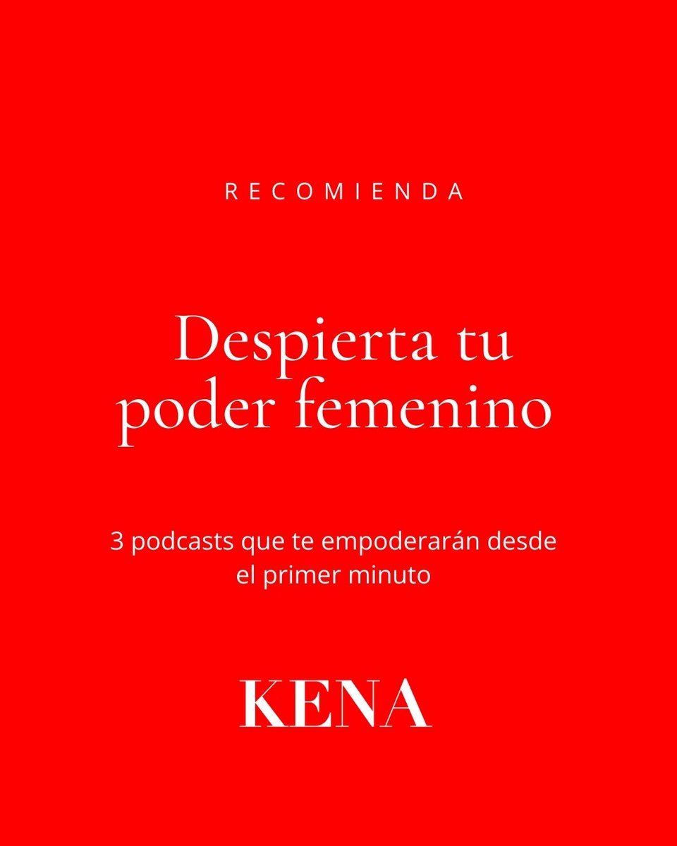 KENArevista's tweet image. #KenaRevista| Escucha estos 3 podcasts en español para inspirarte, empoderarte y cuidarte. ¡Haz de tu tiempo libre un espacio de crecimiento! 💪💖

#MujerEmpoderada #Autoestima #SaludMental #MujerHolística #MujeresQueInspiran #MujeresEmpoderadas 

instagram.com/p/DEkumyJvDCE/…