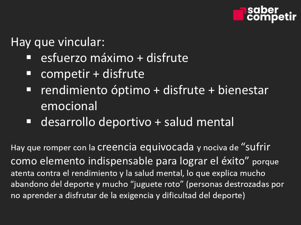 ¿”Sufrir” para lograr el “éxito”?
¡Cuidado!

#psicologia #psicologíadeportiva #rendimientoóptimo #flow #teambuilding #liderazgo #preparaciónpsicológica #sabercompetir #desarrollodeportivo #bienestaremocional #deportista #futbol #talento #exito