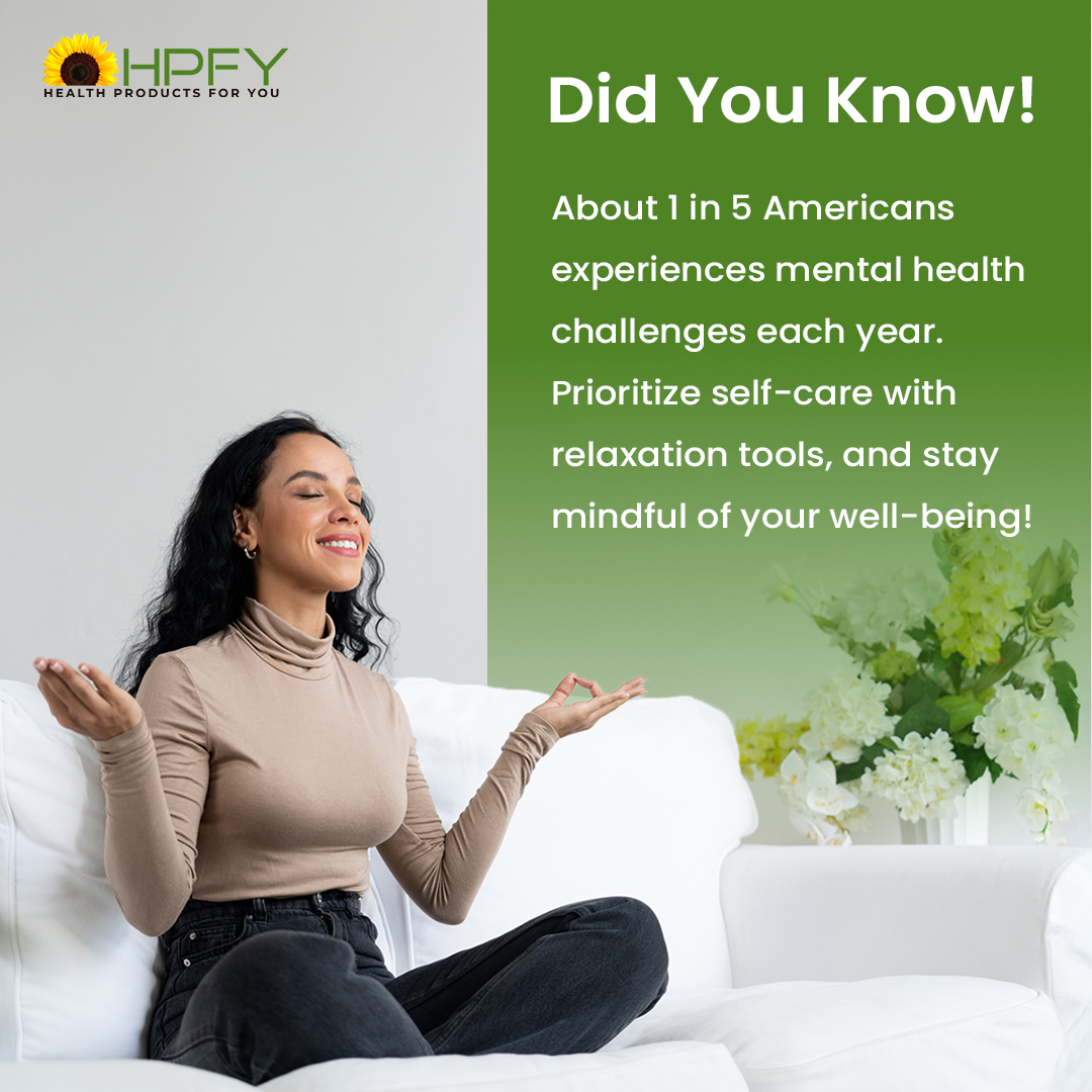 1 in 5 Americans faces mental health challenges each year. Prioritize your well-being with self-care and relaxation tools. Shop now at HPFY!
bit.ly/47f6MIa
.
#MentalHealthAwareness #SelfCareMatters #WellnessJourney #HealthyLiving #MentalWellness #HealthAndWellness #HPFY