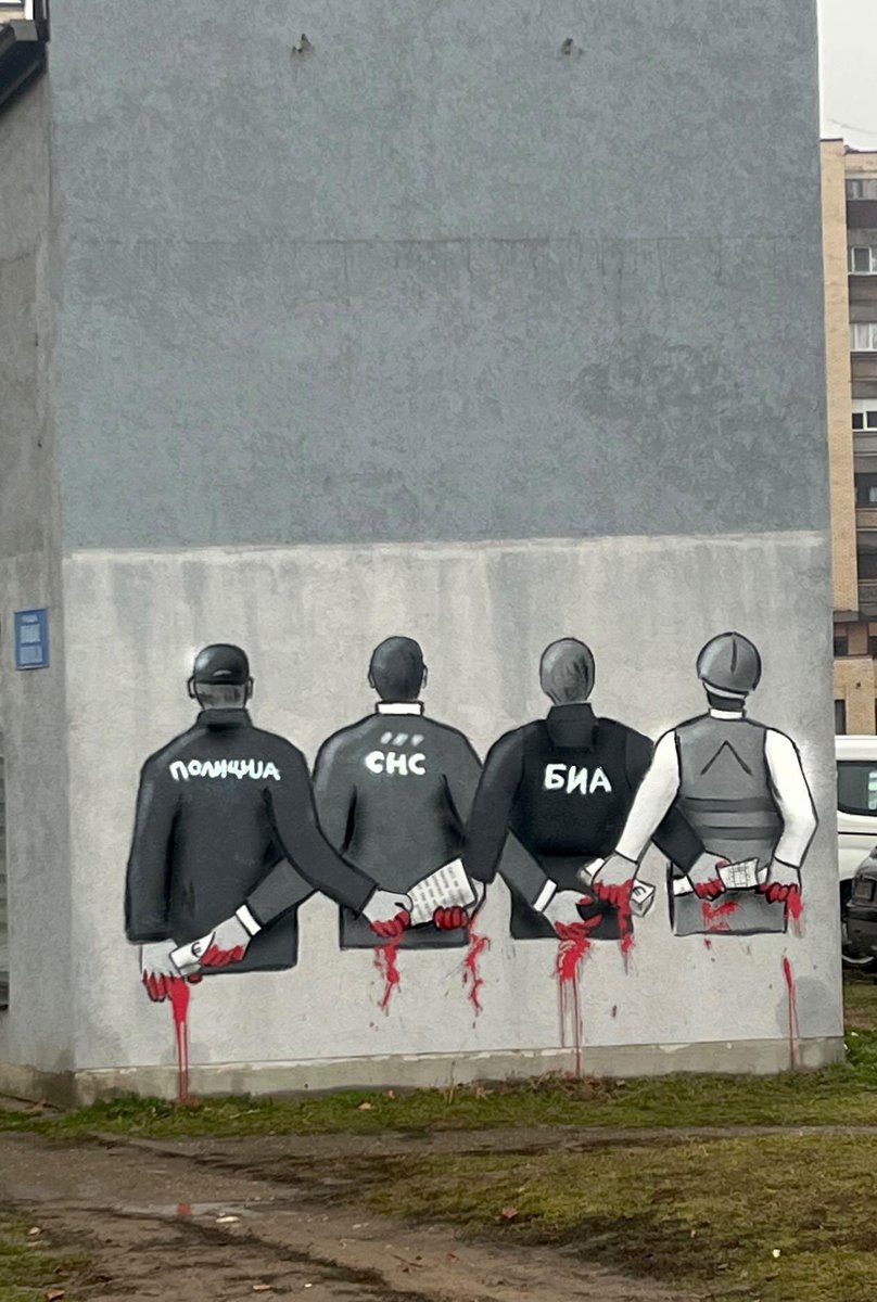 usrana_motka's tweet image. Valjevo osvanulo sa novim muralom