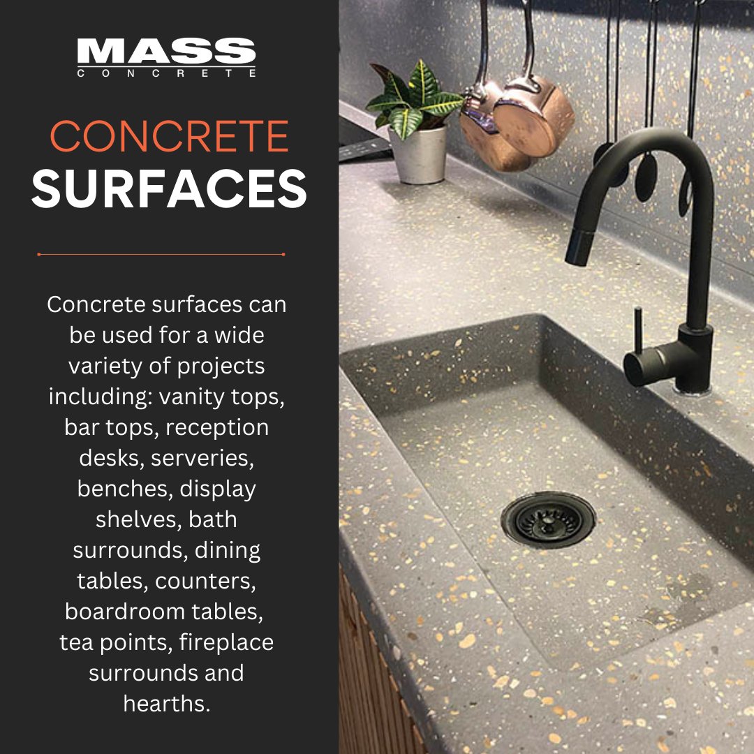 MassConcrete's tweet photo. Transform your interiors with MASS Concrete's custom-crafted surfaces. 

From vanity tops to bar counters, each piece is made to order, lightweight, and sealed for lasting durability. 

Collaborate with our team to create a space that stands out 👉 https://t.co/rOcSxEa0H4 https://t.co/q5jOJxUzW4