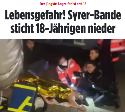 Taykra's tweet photo. #Schwerte: Opfer (18) schwebt in Lebensgefahr. Streifenwagen mit Blaulicht rasten in die Innenstadt. 3 Männer haben dort einen jungen Rumänen mit einem Messer angegriffen, wieder und wieder rammten sie ihrem Opfer die Klinge in den Rücken. https://t.co/Cs3SI7EOr6 https://t.co/F9rl3IPR83