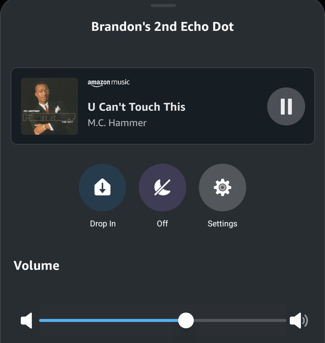 DaRealMoneyB_Eh's tweet photo. Want a quick litmus test to see how you're fairing raising your #kids?

When you check in on them with an #Amazon Echo Dot to see if they're showering yet and you see this you know you're doing just fine 👇

🔨🕛 https://t.co/HXGJBIB9ED