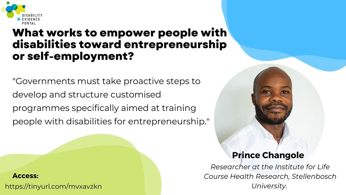 What strategies can empower people with disabilities towards entrepreneurship or self-employment? Discover insights in our newly released brief 👉👉tinyurl.com/mvxavzkn