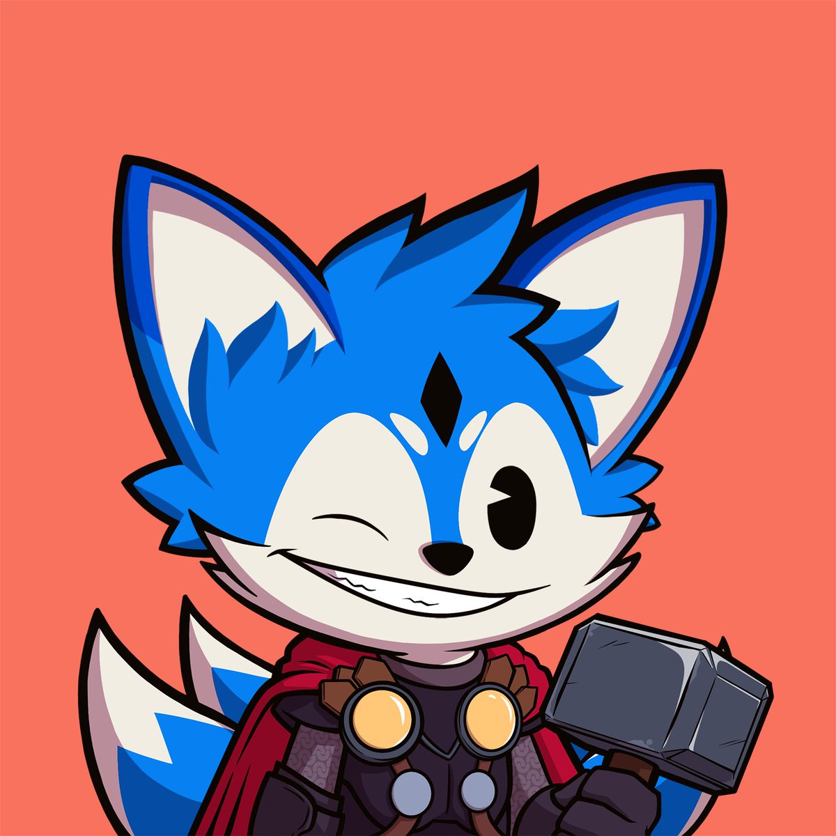 Do we like the blue fox? 💙🦊