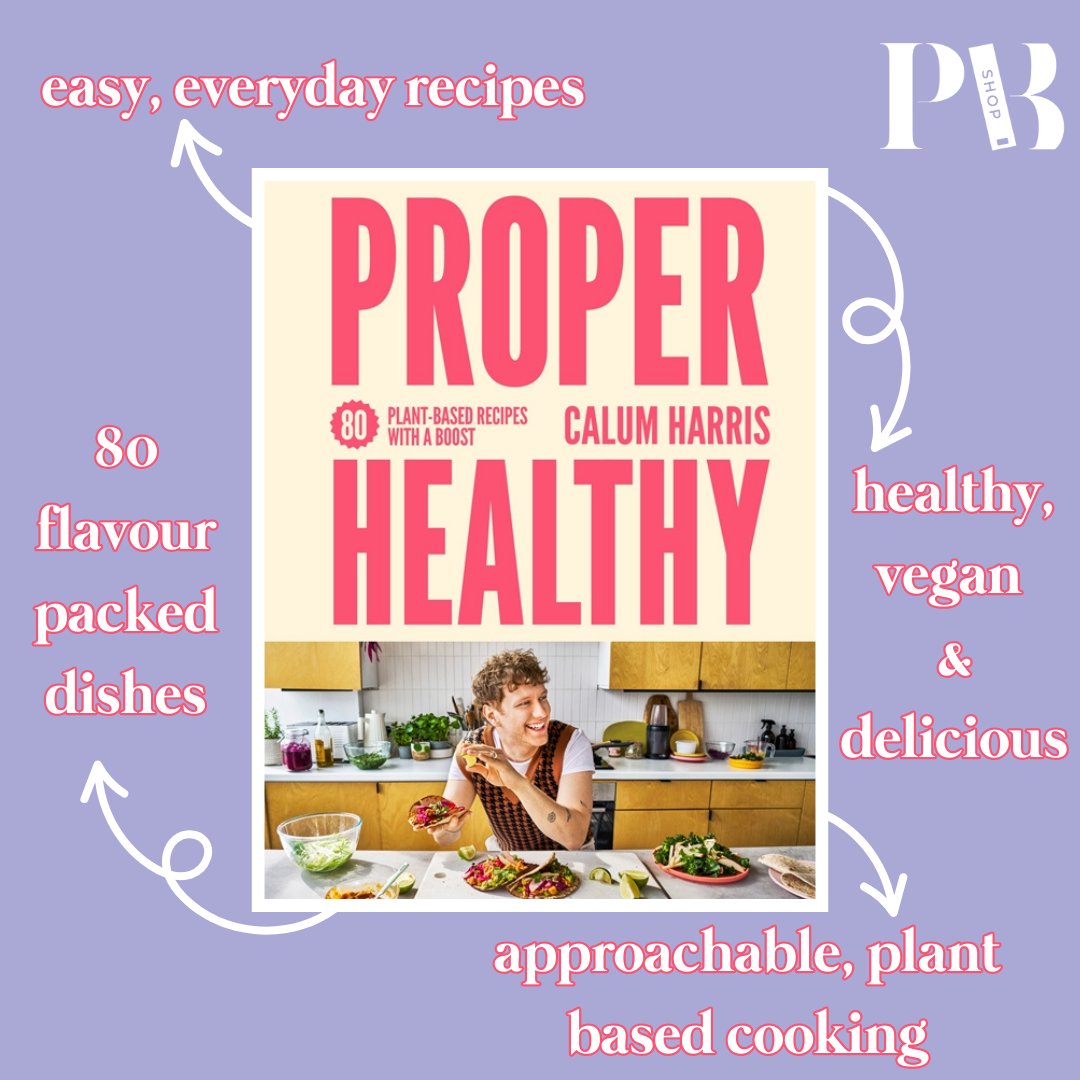 PBShop (@pbshop_store) on Twitter photo 🌱📖 Proper Healthy by Calum Harris is the go-to for simple, delicious, vegan recipes 🥗
🍛 Published by <a href="/TheQuartoGroup/">The Quarto Group</a> , Calum proves healthy eating is exciting!
Perfect for anyone looking to eat greener💚
📚 Shop now: tinyurl.com/properhealthy
#ProperHealthy #PlantBased 🌱📖 Proper Healthy by Calum Harris is the go-to for simple, delicious, vegan recipes 🥗
🍛 Published by <a href="/TheQuartoGroup/">The Quarto Group</a> , Calum proves healthy eating is exciting!
Perfect for anyone looking to eat greener💚
📚 Shop now: tinyurl.com/properhealthy
#ProperHealthy #PlantBased