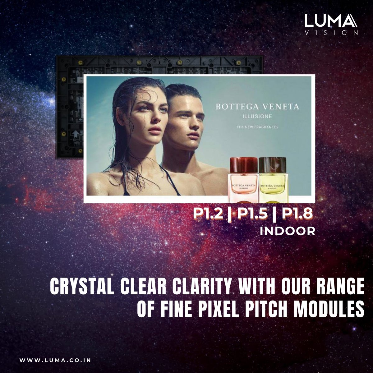 LumaVision_Led's tweet image. Achieve superior visual impact with fine-pixel LED screens perfect for high end branding and promotions. luma.co.in

#IndoorScreen #DigitalDisplay #VisualCommunication  #SmartDisplay #LEDTechnology #AdvertisingDisplay #HighResolutionDisplay #lumavision #ScreenTech