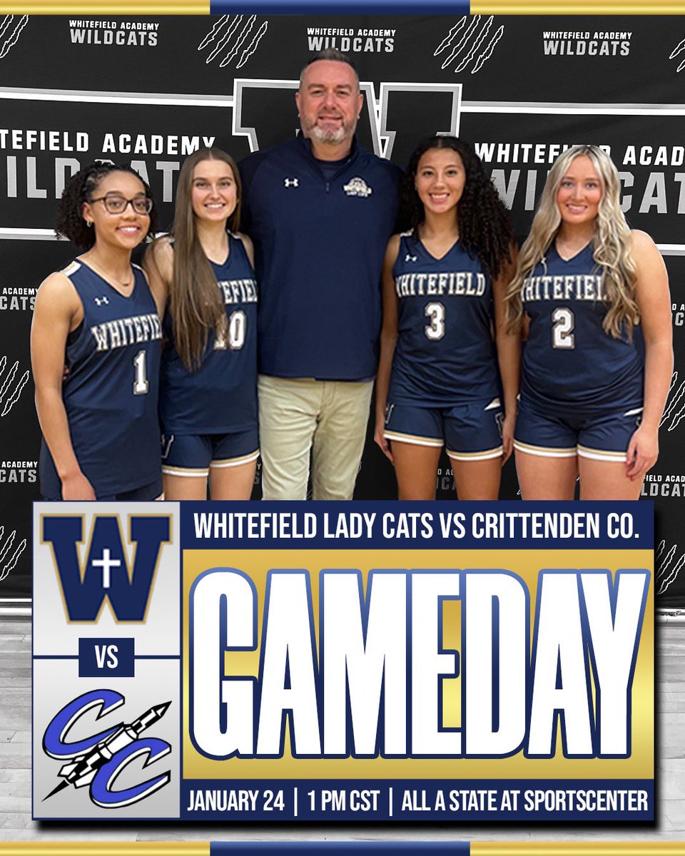 IT’S GAMEDAY‼️

Lady Cats (13-3) take on Crittenden County (15-3) in the quarterfinals of the All A State Tournament.

🆚 Crittenden County
⏰ 1p (CST)
📍Owensboro Sportscenter