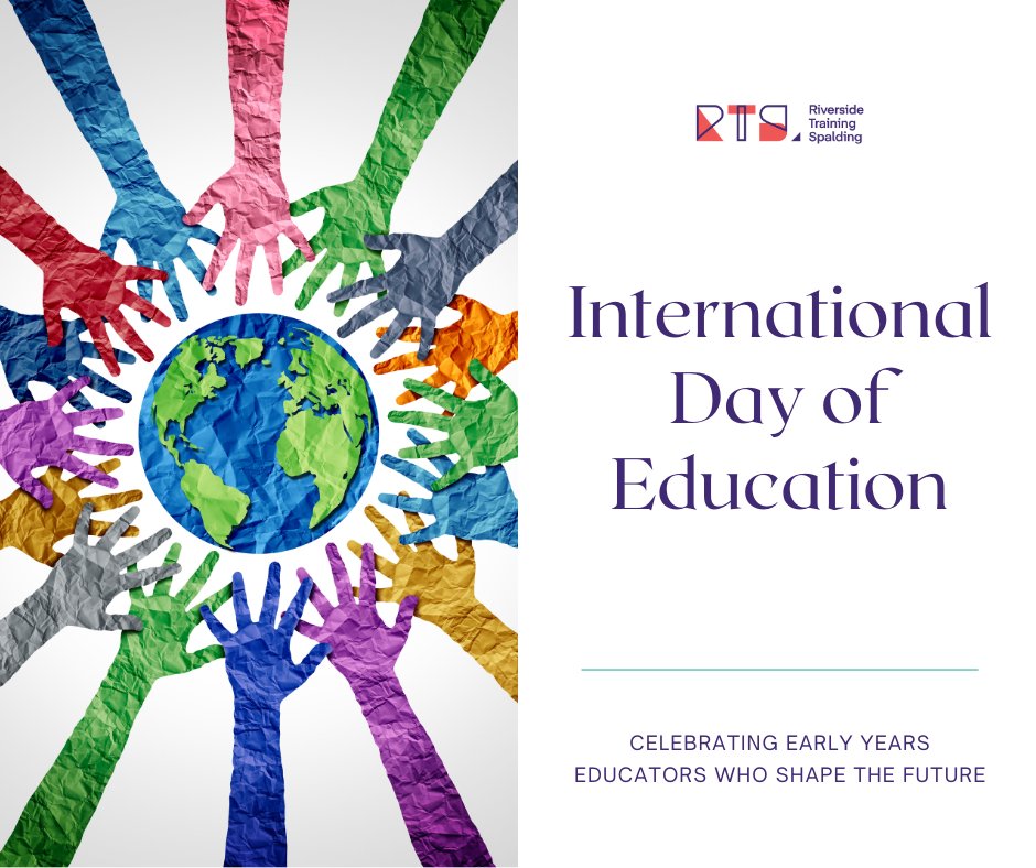 📚 Celebrating International Day of Education! We're proud to support early years educators in shaping young minds. 🌟

🔗 Discover our training opportunities: rts.training

#EducationDay #EarlyYearsEducation #RTSTraining