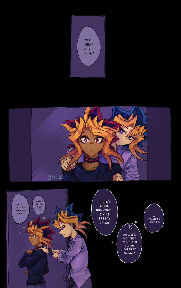Kathairoette's tweet photo. #YGO #遊戯王 #表闇
A short story about a new collar, and the boy who'll never let him go. https://t.co/7olwfGrPxi