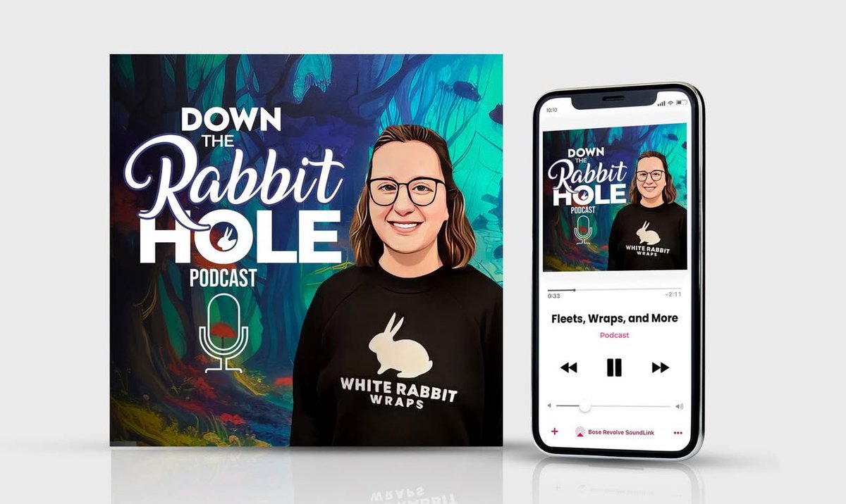 New Podcast: Down the Rabbit Hole 
Host: Lindsay Davenport  

Join White Rabbit Wraps as we dive deep into the world of creative designs, car wraps, and the stories that inspire them. 🚗🎨

📅 First episode drops January 31
📍 Available on Youtube