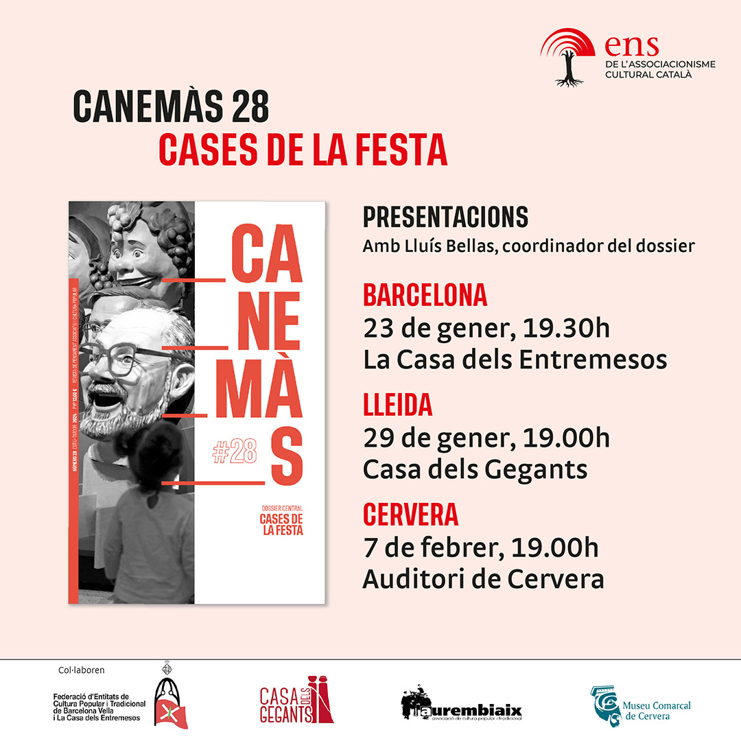 EnsAssoc's tweet photo. @toniseres @ens @casaentremesos @LluisBellas @gcarreras27 @ecbcn2 Moltes gràcies a tots els assistents i a tots els col·laboradors que heu fet possible un nou #Canemàs!

Si no vau poder venir el dijous, us convidem a les pròximes presentacions: dimecres 29 a la Casa dels Gegants de Lleida i el 7 de febrer a l'Auditori de Cervera! https://t.co/mldlGDmcDp