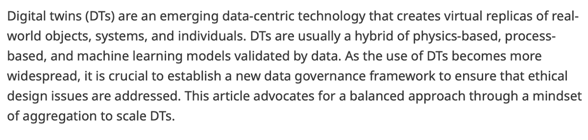 Data_and_Policy's tweet photo. New article!

On the scaling of digital twins by aggregation

👉 https://t.co/g7boEdpzup

By Marcelo Pias, @lwrncebull, Daniel S. Brennan, @TuringChiefSci and Jon Crowcroft

#AI #datacentricAI #digitaltwins #aggregation #systemsthinking #MachineLearning https://t.co/qy2PrXo59n