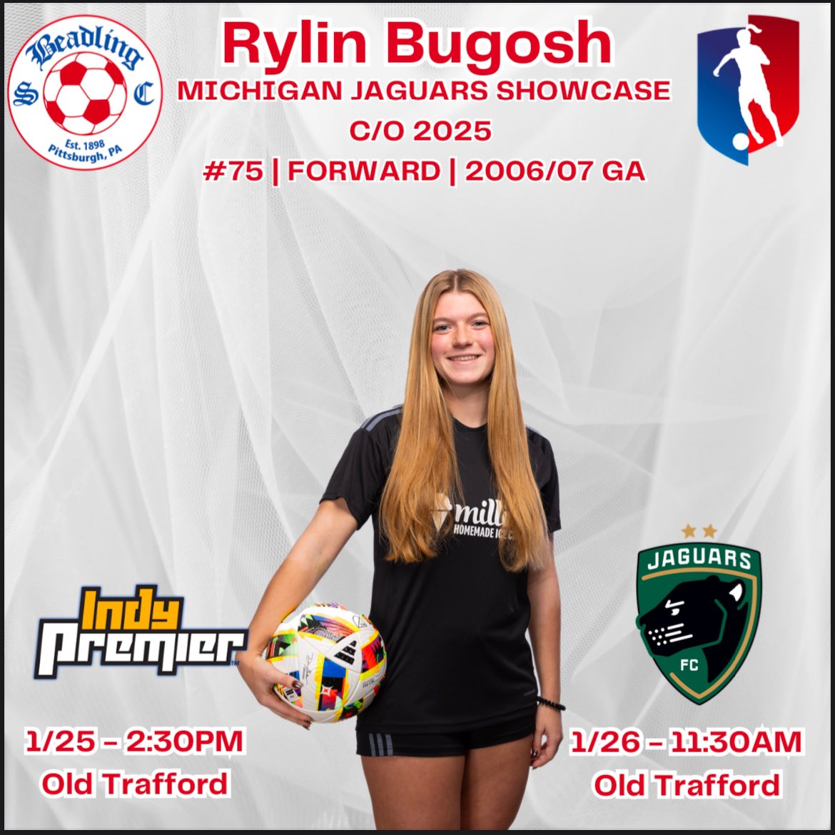 I’m so excited to be heading to Michigan this weekend for the Michigan Jaguars Showcase and my first games of 2025! Schedule below⬇️⬇️