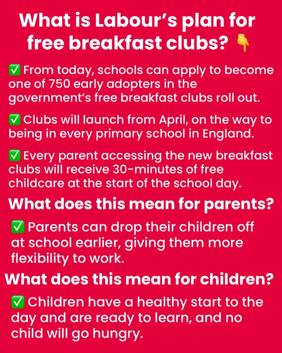 Jess4Lowestoft's tweet photo. Great to visit Northfield St Nicholas Primary Academy in Lowestoft this morning and see the fantastic work of @magic_breakfast. Wonderful to see kids enjoying themselves while getting the energy they need for school.

Check out @UKLabour's Plan for Breakfast Clubs here 👇 https://t.co/cSoqUd1Gq0