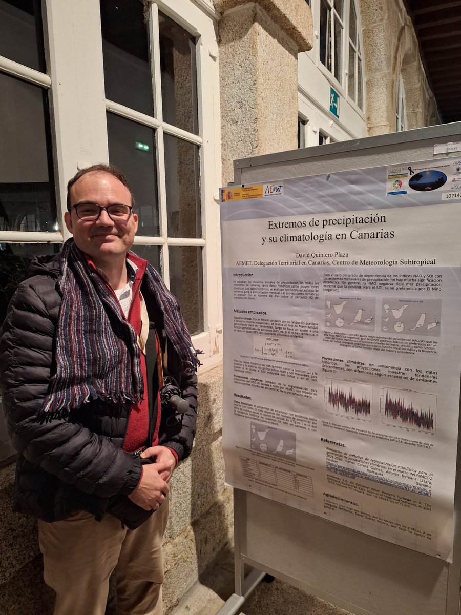 AEMET_Canarias (@aemet_canarias) on Twitter photo Ayer terminó el XIII Congreso internacional "Cambio climático y sociedad" #XIIICongresoAEC en San Lorenzo del Escorial, donde estuvieron presentes nuestro Delegado Territorial <a href="/david_suarezm/">David Suárez</a> y el Meteorólogo David Quintero, del Centro de Meteorología Subtropical. Ayer terminó el XIII Congreso internacional "Cambio climático y sociedad" #XIIICongresoAEC en San Lorenzo del Escorial, donde estuvieron presentes nuestro Delegado Territorial <a href="/david_suarezm/">David Suárez</a> y el Meteorólogo David Quintero, del Centro de Meteorología Subtropical.