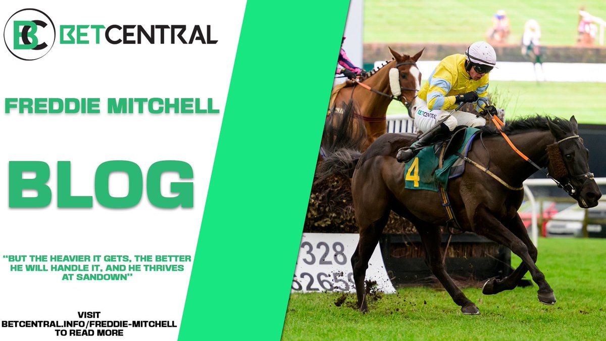 " But the heavier it gets, the better he will handle it, and he thrives at Sandown ! "

<a href="/fgmitchell1994/">Freddie Mitchell</a>
 
Click here betcentral.info/freddie-mitche… to read Fred's blog as he heads to Sandown🏇