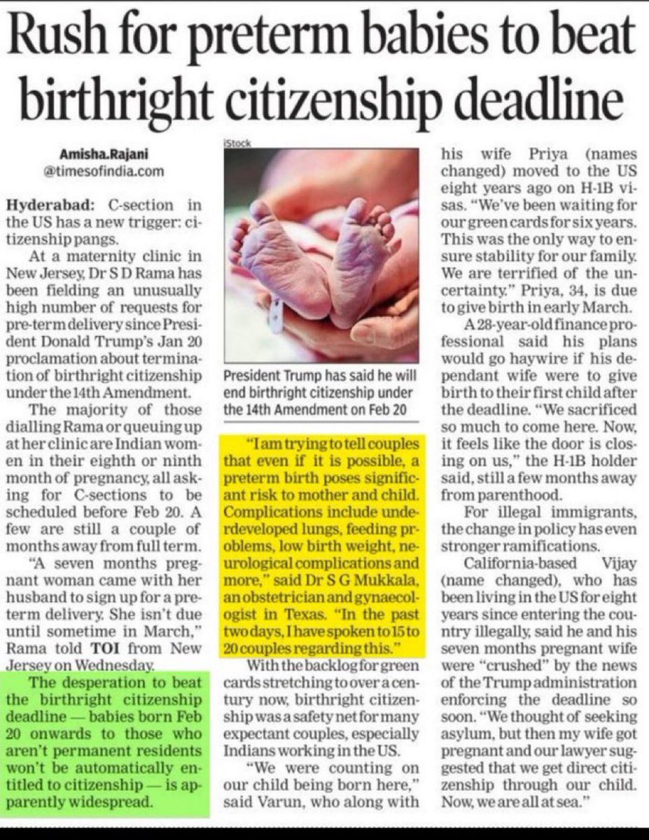 Lap_surgeon's tweet photo. Pre-term C-Section has its own indications(serious medical conditions of baby and mother).

Here indication is the #Trump 

ट्रम्प के तोहफे की सजा अपने होने वाले बच्चों को मत दो।🙏
#PreTermDelivery https://t.co/VcODRueaw5