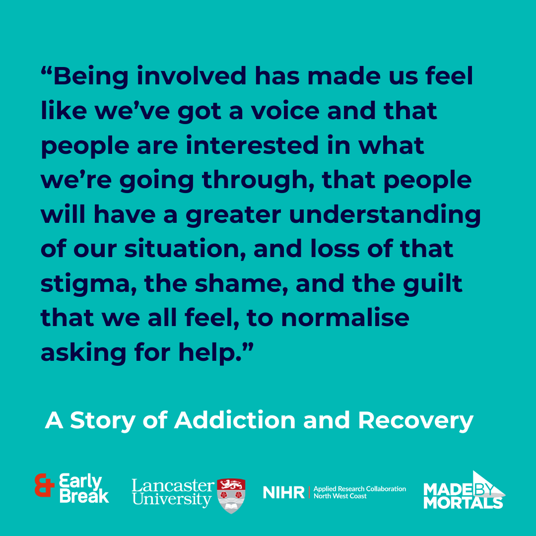 📣 Attention researchers, organisations &amp; services in addiction &amp; recovery! Join our free workshop in Preston on 11th Feb featuring Why Can’t You Be Normal - our audio story coproduced with parents in recovery. Workshop includes lunch!

Sign up: s.mtrbio.com/nqdysvwygh