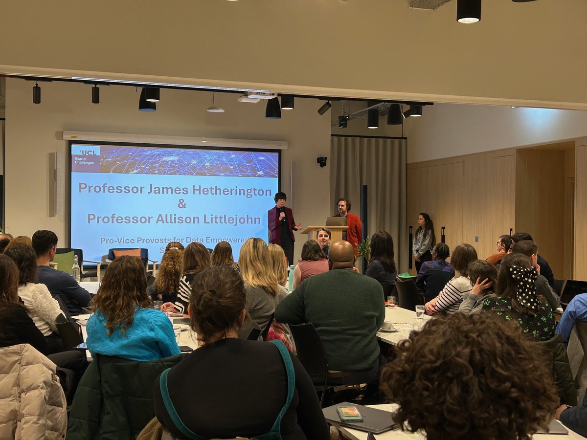 Prof Allison Littlejohn (@allisonl) on Twitter photo Thank you to everyone who participated in the launch event for the @UCL <a href="/GrandChallenges/">UCL Grand Challenges</a> Data Empowered Societies. We had representation from across UCL with 12 lightening talks illustrating the diversity and impact of our work in this area. The next step is extdnig our impact Thank you to everyone who participated in the launch event for the @UCL <a href="/GrandChallenges/">UCL Grand Challenges</a> Data Empowered Societies. We had representation from across UCL with 12 lightening talks illustrating the diversity and impact of our work in this area. The next step is extdnig our impact