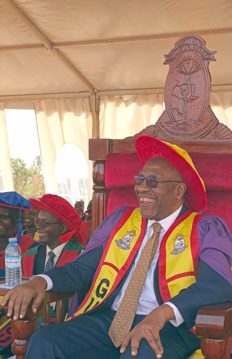 GuluVarsity's tweet photo. Congregation for the Gulu University 20th graduation desolved with happiness rocking the University. Congratulations. @RuhakanaR @GeorgeOpenjuru @Educ_SportsUg https://t.co/CiX5JF2Uw0