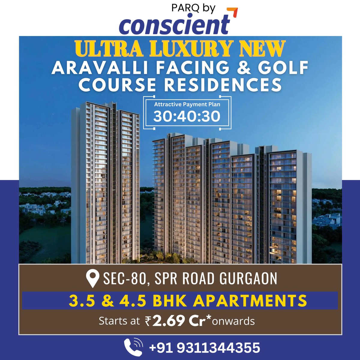 landdiscoveries's tweet image. ✨ Upcoming Luxury Launch: Conscient Parq 2, Sector 80, Gurgaon
Launch Date: February 2025

📞 Call Now for More Details &amp;amp; Booking: +91 9311344355

#RealEstate #ConscientParq2  #PremiumApartments #GurgaonRealEstate #NH48 #DwarkaExpressway #InvestmentOpportunity #landdiscoveries