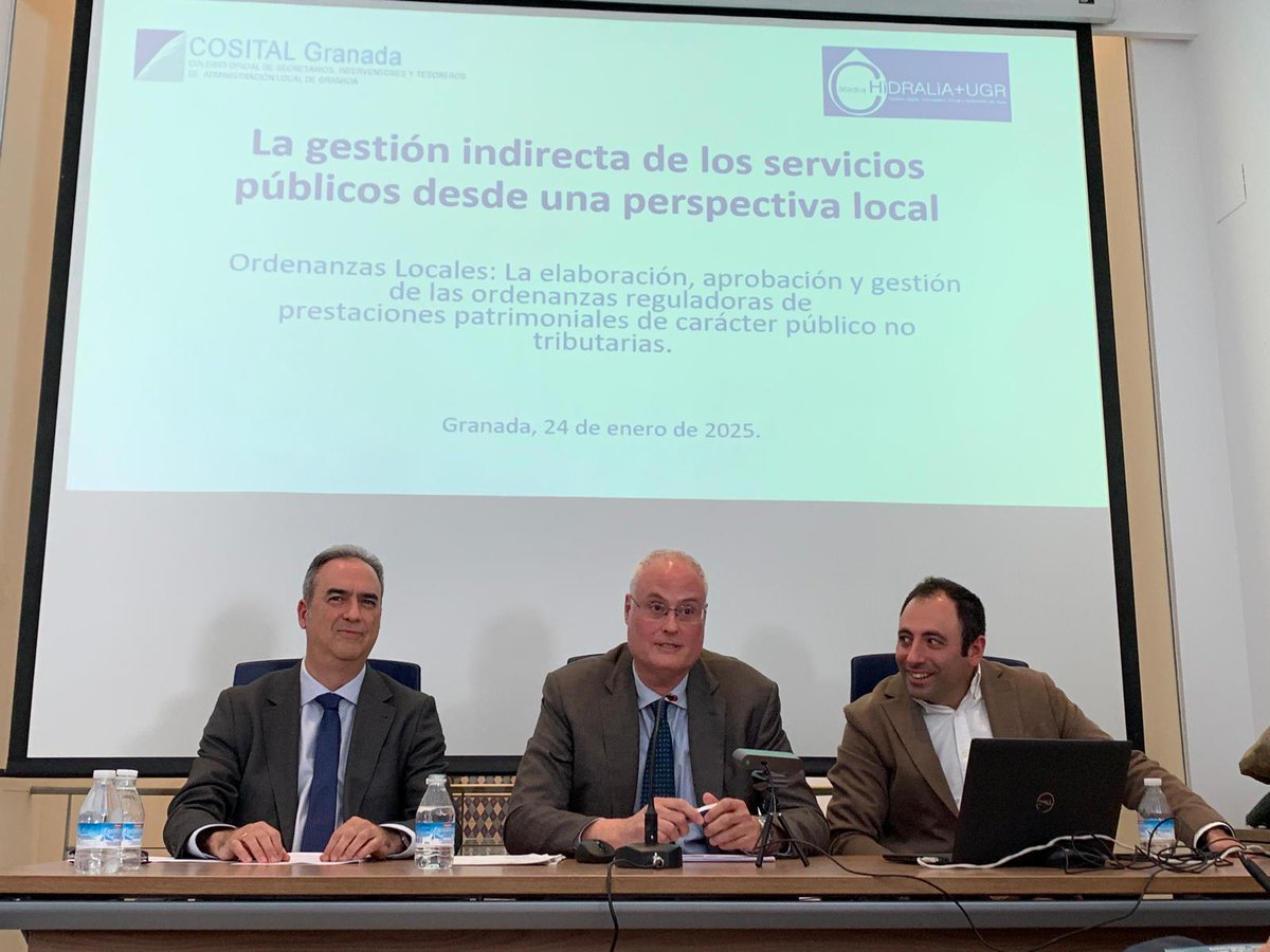 <a href="/jctorresrojo/">Juan Carlos Torres</a> y <a href="/rafajurado_/">Rafa Jurado</a>, han participado hoy en las jornadas organizadas por <a href="/cositgranada/">COSITAL Granada</a> sobre la gestión indirecta de los servicios públicos desde una perspectiva local. Un placer compartir nuestra experiencia en este foro de reflexión y propuestas.