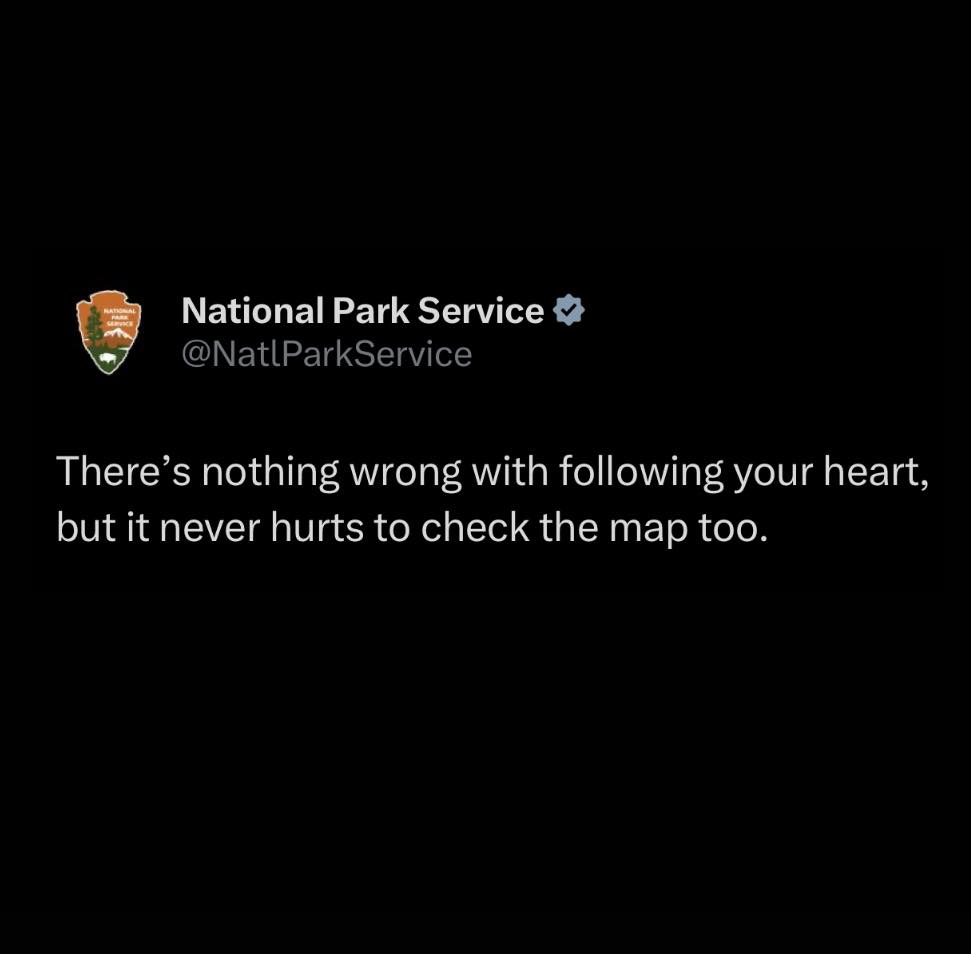 1017theOne's tweet image. Happy Friday! Good advice from @NatlParkService in the States... 😂🗺️ #ReadTheMap #juliebandnick #theonemorningshow 

Today: Flurries, 2cm. High -5 will feel like -11
Tonight: Chance of flurries. -16 will feel like -25
Tomorrow: Chance of flurries, windy. High -3