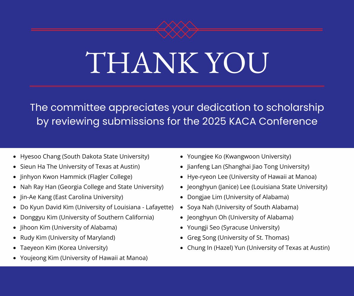 Korean American Communication Association tweet media