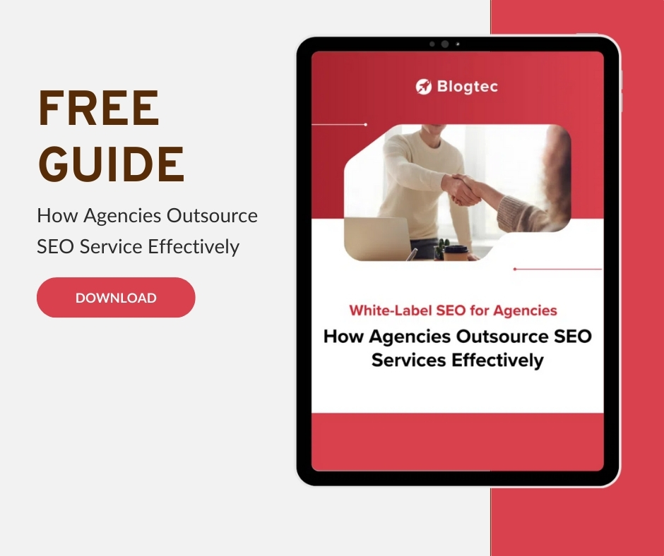 manuelbr's tweet photo. White labeling SEO can help agencies scale faster in 2025 without extra overhead. Offer expert services under your brand, save time, and focus on growth! 🚀

Ready to scale? Download our free guide on outsourcing SEO services and see how Blogtec can support your agency! https://t.co/e997UoGulU