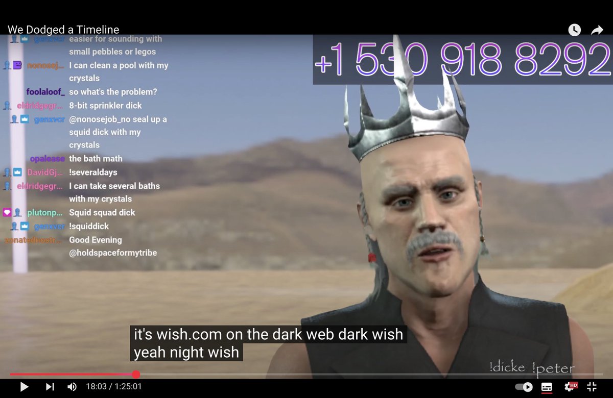 “It’s wish dot com on the dark web… dark wish yeah night wish”