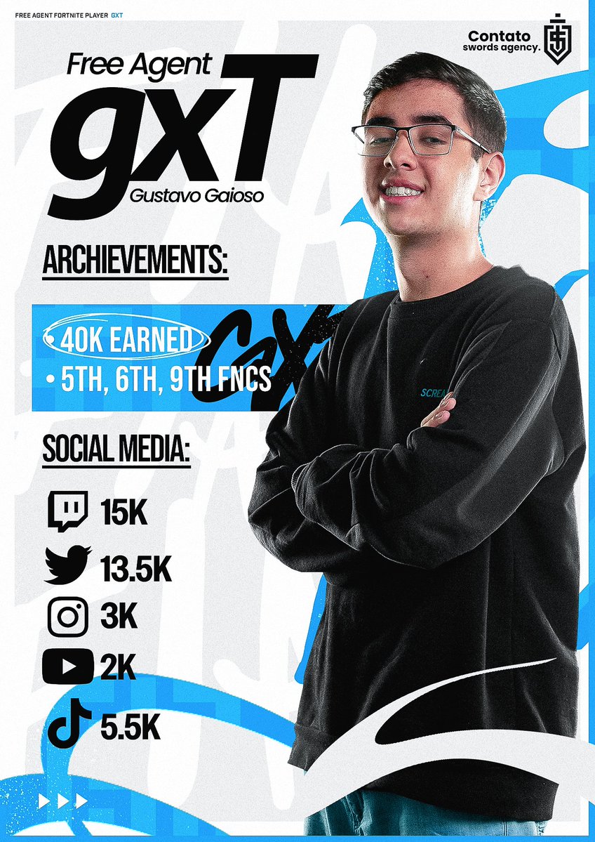 F/A POST

Meu contrato com a @.RoninGGs se encerra dia 31 de Janeiro, e estou aberto a propóstas.

Contact: @.Swordsagency or business.gxt@gmail.com

Media Kit atualizado nos comentários.