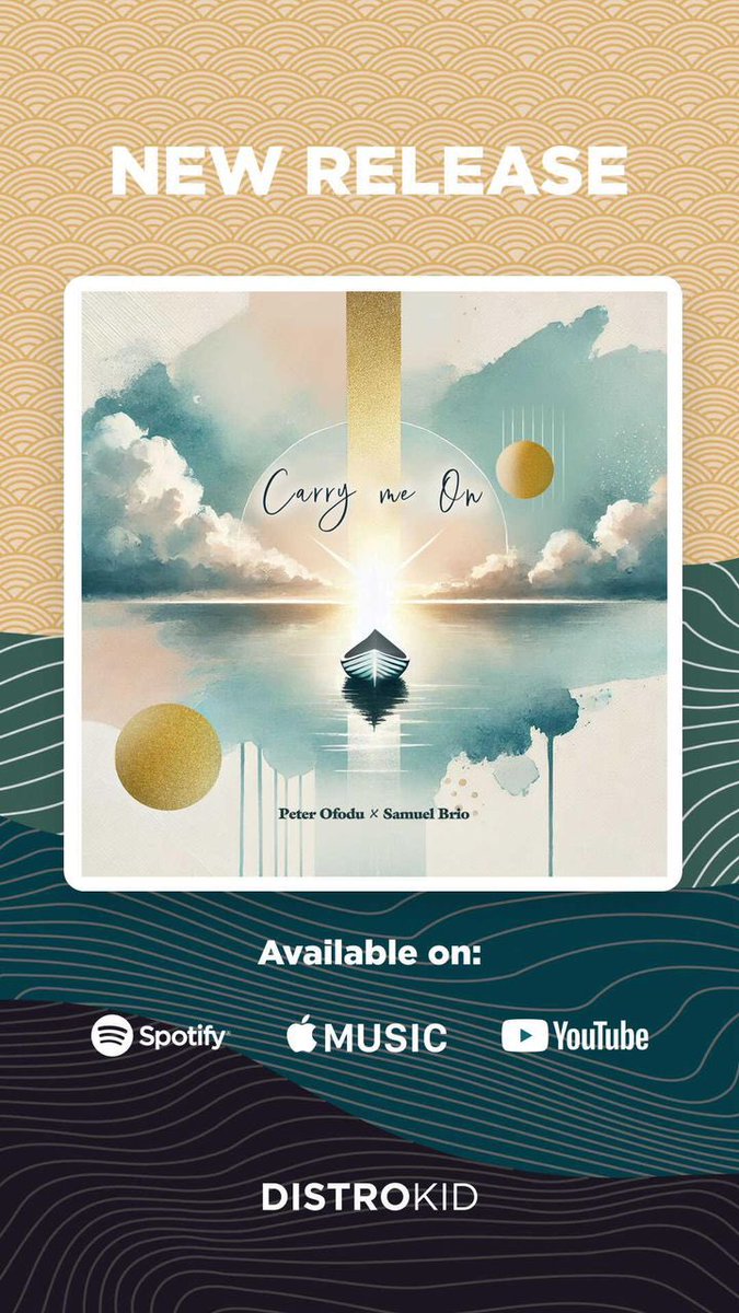Ofodupraise's tweet photo. 🎶 New Music Alert!  
🌅 We're thrilled to present "Carry Me On" by Peter Ofodu x Samuel Brio!  
📀 Now available on Spotify, Apple Music, and YouTube!  

👉 Listen now: https://t.co/8m9coF6Nag  

#NewMusicRelease #CarryMeOn #PeterOfodu #SamuelBrio #MusicVibes #SpotifyMusic https://t.co/kwmvnYFdEv