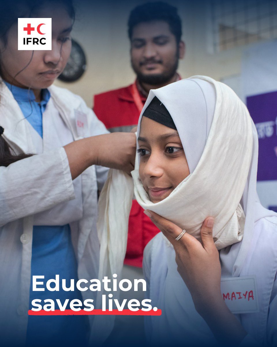 Education is a fundamental human right and an essential public service.

Through the @IFRC network RED Education initiative, we aim to reach over 40 million children and youth, and one million teachers across 100 000 schools and learning spaces in 100 countries. #EducationDay