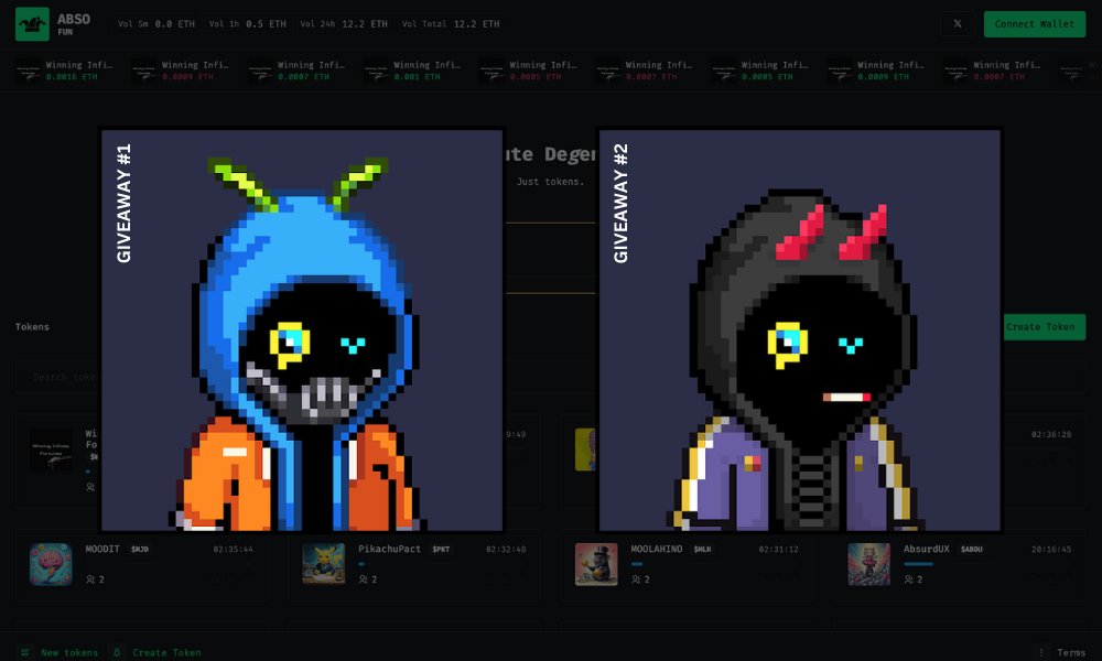 DOUBLE MONOCLE INSANITY 🔥💜

1️⃣ Like, RT &amp; tag 3 friends
2️⃣ Follow <a href="/wifHoodie/">wifHoodie</a> &amp; @absofun 
⏳ Ends ~Jan. 27th 20:00 UTC

Absofun is a new wifHoodie launchpad for Abstract. It's live on testnet with a $100 giveaway running! ✳️🔞😎

Read 🧵thread 👇