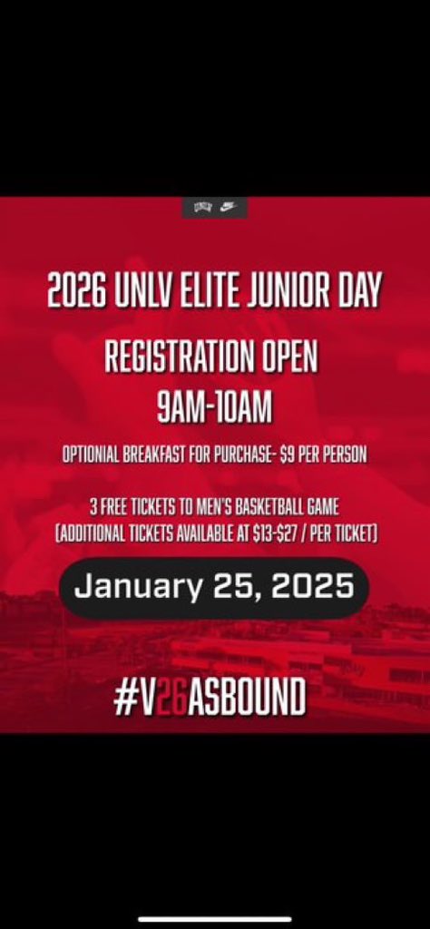 I would just like to thank <a href="/JULIOCHATO75/">Julio Garcia II</a> and <a href="/unlvfootball/">UNLV Football</a> for the junior day invite