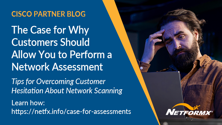 Netformx's tweet photo. @Markbickerstaf, GM of @Netformx blogs about tackling customer hesitation toward comprehensive #NetworkAssessments and offers trust-building solutions for @CiscoPartners with #AssetXpert. https://t.co/3ctqcRYHIU
#networkdiscovery #networksourceoftruth https://t.co/DnIv3fAp1q