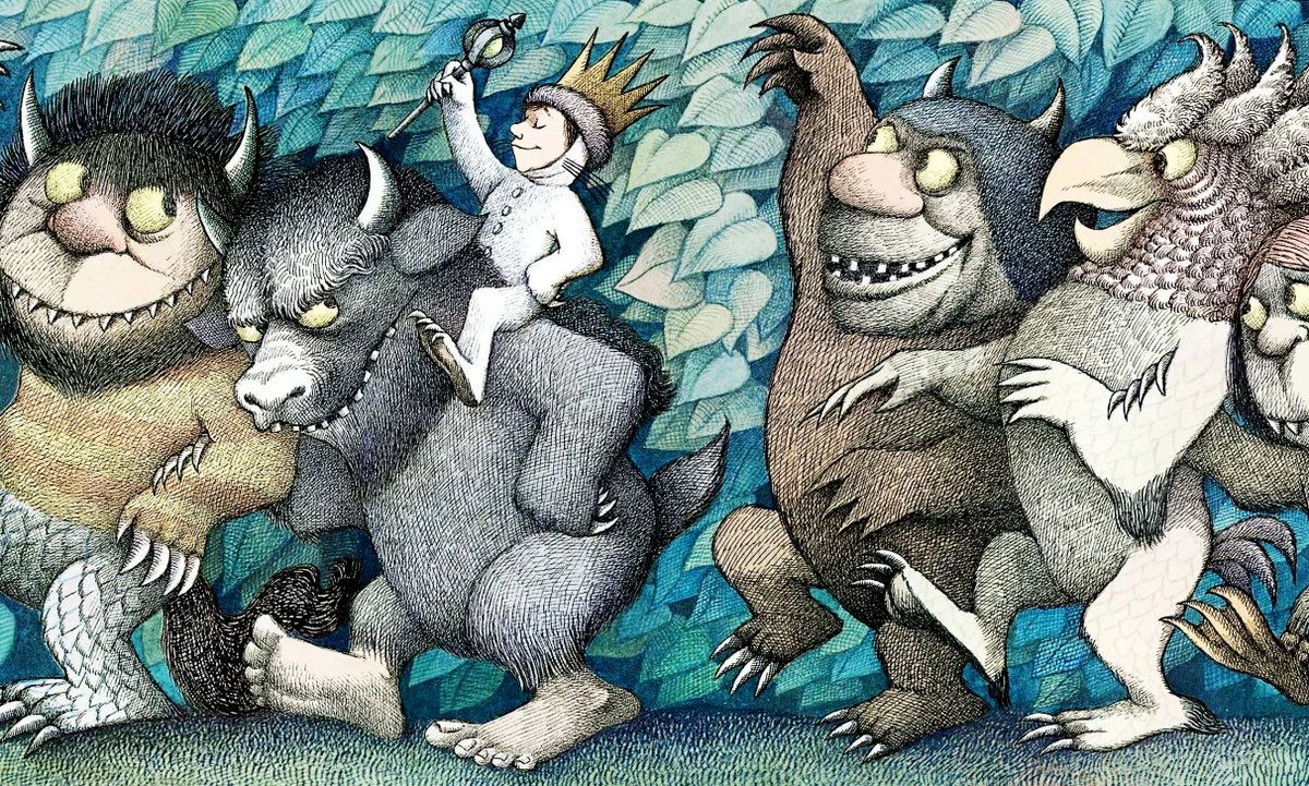 Kerria's tweet photo. ‘And now,’ cried Max, ‘let the wild rumpus start!’

~Maurice Sendak
Where the Wild Things Are https://t.co/vApp7BQ3MK