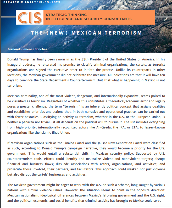 FJimSan's tweet photo. El (nuevo terrorismo) mexicano 🇪🇸
The (new) mexican terrorism 🇬🇧 @CIS_Estrategico 
https://t.co/DJKeOgUOTJ https://t.co/Jcb1VxCxrO